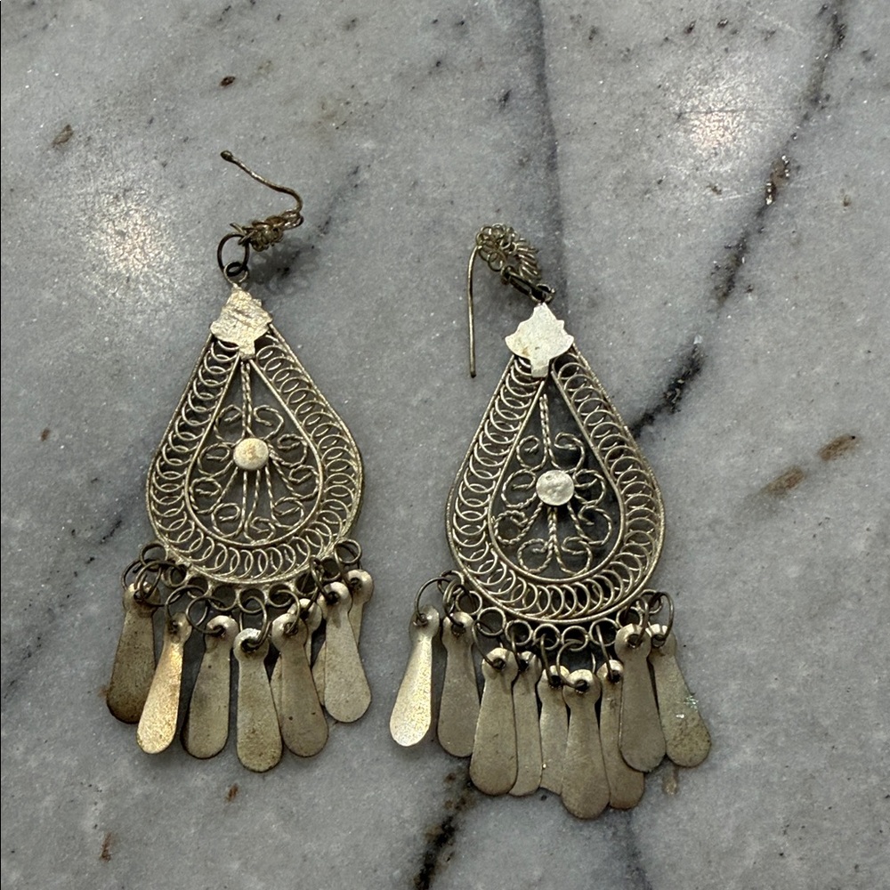 Elegant Gold Dangle Earrings